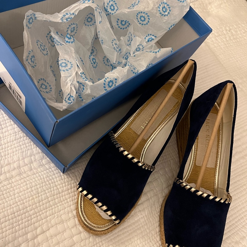 Jack Rogers Palmer Wedge Espadrilles size 10 M New